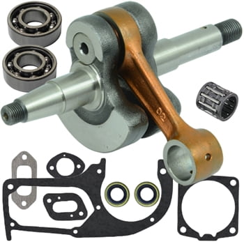 Husqvarna 395 crankshaft with bearings, gaskets and seals