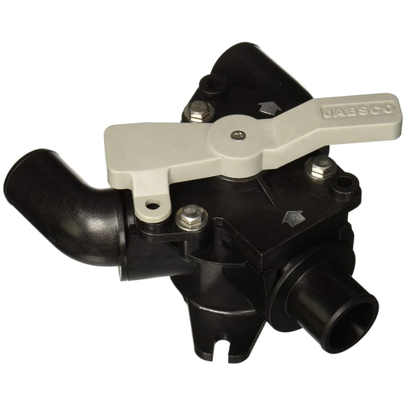 Tanque de residuos marinos con válvula en Y Jabsco 45490-1000 negro