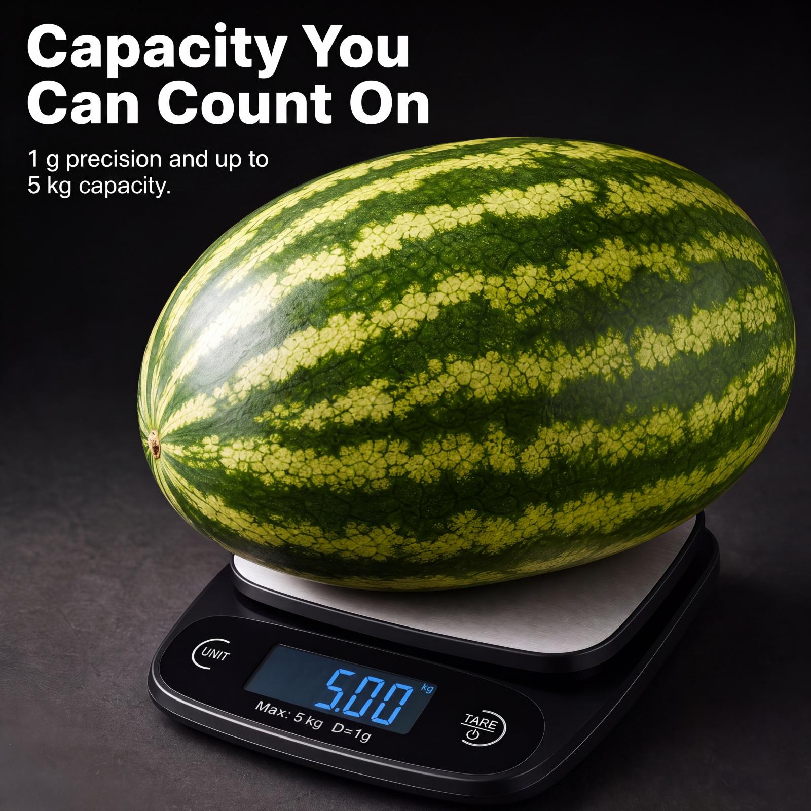 Faboho Digital Kitchen Scale, 5kg Capacity with Tare Function photo 6