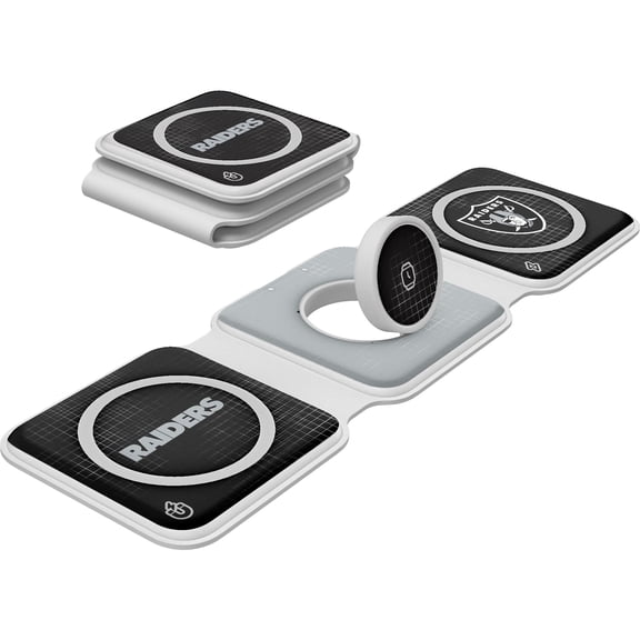 Keyscaper Las Vegas Raiders 3-in-1 Foldable Charger