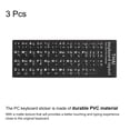 thumbnail image 3 of Thai Keyboard Stickers PC Keyboard Sticker Black Background with White Lettering 3Pcs, 3 of 3