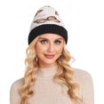 thumbnail image 7 of BZSMCE Winter Beanie Hats Warm Cozy Cap Butterfly Whispers Pattern, 7 of 7