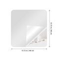 thumbnail image 3 of MOVTOTOP 1Set Makeup Mirror Adhesive Mirror Sheets Rounded Corners Light Amplification For General Users, 3 of 8