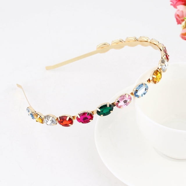 Diadema estilo metal con diamantes de imitación, accesorios para el cabello con flores, aleación, perlas de imitación, hojas, estrellas, diadema estilo barroco vintage