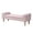 Pink, variant on GZXS Button Tufted Bench w/ Rolled Arms, 57.5" Indoor Upholstered Fabric Seat with Gourd-Shaped Wood Legs, Multi-Functional Bedroom or Sofa Ottoman (Pink)
