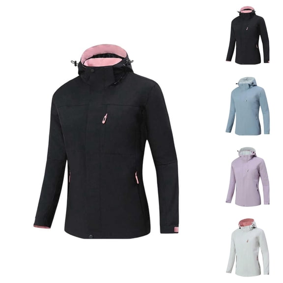 Windbreaker Jacket Women 2025 Fall Outdoor Lightweight Windproof Waterproof Hiking Travel Hooded Rain Jacket Outerwear