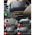 thumbnail image 3 of KBH Center Console Cover for Ford F150 2015-2020, 2017-2022 F250 F350 F450, 2018-2024 Expedition Interior Accessories, Middle Console Lid Armrest Cover Protector, Washable Fabric Black, 3 of 8