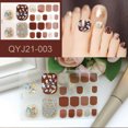 thumbnail image 1 of Etiqueta Engomada Del Clavo Del Dedo Del Pie Envolturas Completas Pegatinas De Esmalte Pegatinas De Arte De Uñas Para Mujeres Niñas Decoraciones De Arte De Uñas Advancent CE007391-09, 1 of 6