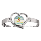 thumbnail image 1 of La Junta de esqui esqui invierno deporte ilustración Pulsera pulsera de joyería en forma de corazón Unbranded M, 1 of 3