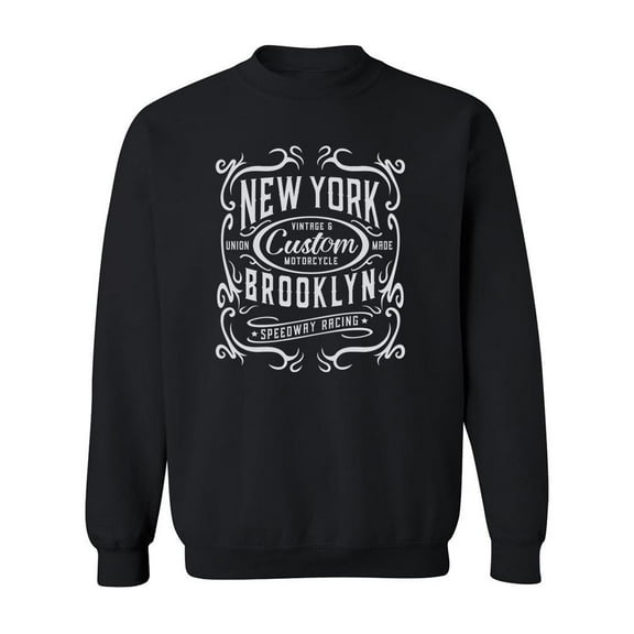 Vintage New York Motorcycle. Sweatshirt Men -Image by Shutterstock, Male XX-Large