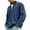 W8-Navy, variant on Mens Shirts Long Sleeve Waffle Quarter Zip Shirts Ribbed Mock Neck Turtleneck Raglan Loose Pullover Tops Simple Everyday Oversized Plus Size Big and Tall Sweatshirts,Purple M