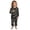 v#105Black248, variant on Child Girls Sleepwear Cartoon Halloween Pumpkin & Bat Pattern Long Sleeve Crewneck Pull-On Relaxed Fit 2Pc Autumn Winter Sleepovers Adorable Pjs,Black,7-8 Years