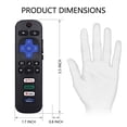 thumbnail image 4 of 2-Pack Replacement Remote Control for Roku TV (Not for Roku Stick or Box)–4-Button Simple Remote, No Pairing Needed, 4 of 6