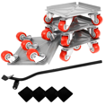 thumbnail image 1 of Chariots de Meubles, Outil de Manutention à Roulettes avec 5 Roues, Panneau en Acier au Carbone Chariots Robustes pour la Manutention de Grands Meubles, 1 of 6
