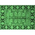 thumbnail image 1 of Ahgly Company Indoor Rectangle Oriental Emerald Green Traditional Area Rugs, 2' x 4', 1 of 4