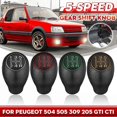 thumbnail image 3 of 5 Speed Manual Car Gear Shift Knob Shifter Lever Handle Stick Red ABS, 3 of 5