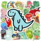 thumbnail image 3 of 50pcs cartoon cute dinosaur animal graffiti sticker decoration notebook computer guitar luggage DIY thin waterproof stickers., 3 of 5