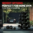 thumbnail image 7 of ROALW Hex Dumbbell Sets with Rack, 550lb Rubber Coated Dumbbell Weight Set and Storage Rack, Multiple Options Hand Weights for Strength Training, 7 of 7