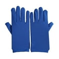 thumbnail image 1 of Inteprter Guantes de LICRA para mujer, ropa de mano elástica corta, acogedora, ropa de Cosplay, adornos de conducción para cena, finos para fiesta Suministros térmicos Azul Inteprter HA061226-04, 1 of 6