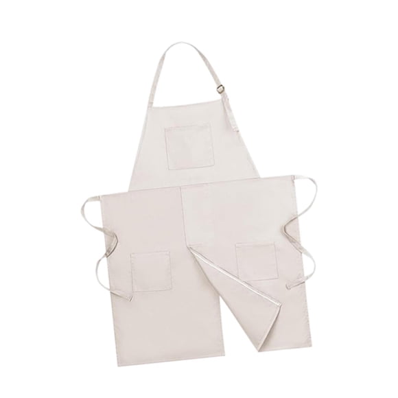 Jardinería delantal de trabajo del delantero, s pintura profesional de carpintería trabajo para hornear cocinero cocinando ropa de trabajo versátil de barbería Beige