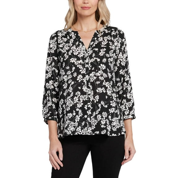 NYDJ womens Pintuck Blouse, l