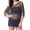 Black, variant on Sequin Crochet Poncho Cover Up for Women Fringe Asymmetrical Beach Vacation Top