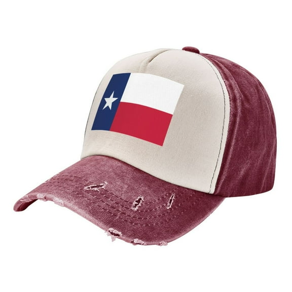 Men Women Colorado Texas Flag Distressed Twill Cotton Baseball Cap Vintage Adjustable Dad Hat