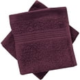 thumbnail image 7 of Beauty Threadz Fast Drying, Extra Absorbent, 100% Terry Cotton Washcloths, Plum Wine - 500 GSM Quality - Pack of 12, 7 of 7