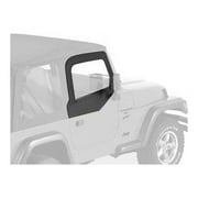 Bestop 51790-15 Jeep Wrangler Upper Fabric Half-Door Set, Black Denim
