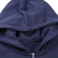 thumbnail image 4 of kamemir Men's Lightweight Full-Zip Hoodie(Navy,M), 4 of 5