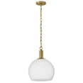 thumbnail image 4 of 84287LCB Lark Rivi - 12W 1 LED Medium Pendant-17 Inch Tall and 13 Inch Wide-Lacquered Brass Finish, 4 of 12