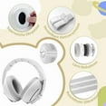 thumbnail image 6 of Wiher Baby Ear Muffs, 2-in-1 Baby Headphones for Noise Protection, Adjustable Noise Cancelling Headphones for Children 0-48 Months, Dual Wearing for Sleep, Plane, Outdoor Travel, White, 6 of 8