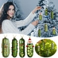 thumbnail image 6 of Loyerfyivos Christmas Tree Hanging Ornaments Pickle Tree Ornaments Pickle Chips Tree Ornaments Avocado Guacamole Cucumber Slices Tree Ornaments for Christmas Tree (C), 6 of 9