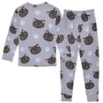 thumbnail image 2 of Black Cat Footprint Pattern Cotton Pajamas 2 Piece Set Sleepwear Soft and Comfortable Homewear Nightwear, 2 of 7