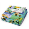 thumbnail image 2 of Kll Fleece Blanket Plush Throw Blanket Construction Machinery,Soft Fuzzy Cozy Flannel Blanket For Couch Sofa Bed.(50"X40"), 2 of 9