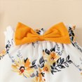 thumbnail image 6 of HCNTES Baby Girl Clothes 3 6 9 12 18 Months Long Sleeve Letter Print Auntie is my Bestie Ruffle Romper Bodysuit Pants Headbands Sets Cute Baby Summer Outfit, 6 of 8