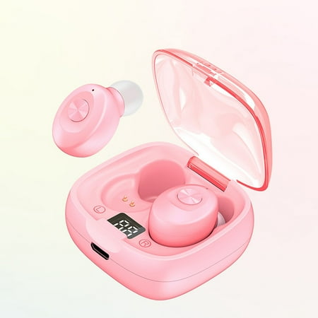 RBCKVXZ Bluetooth Headphones 5.3 Wireless Earbuds Breathing Lamp Noise Reduction Bass IPX5 Waterproofs Sports Earphones Microphone Stereo Headset Birthday Gifts Pink