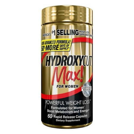 Hydroxycut Max Powerful Weight Loss Rapid Release Liquid Capsules For Women, 60