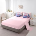 thumbnail image 5 of Manfei Cartoon Mermaid Girl Twin Bedding Sets 7-Piece,Ocean Princess Bedding Comforter Set Microfiber,Kawaii Sea Animal Breathable Sheet Sets,Ultra Soft Home Decor,Reversible, 5 of 8