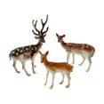 thumbnail image 4 of Set de 3 Figuras de Renos Realistas, Estatuas de Ciervos para Interiores, Decoración Navideña Y Oficina., 4 of 8
