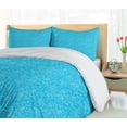 thumbnail image 5 of Ambesonne Ski Pattern Duvet Cover Sets, and Snowflakes, 2-King, Sky Blue and White, 5 of 7