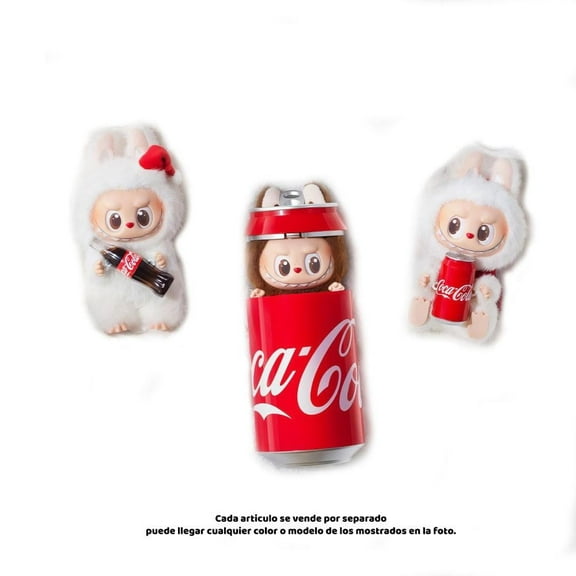 Figura Coleccionable Pop Mart Labubu edición Coca cola 7 pulgadas Empaque Sorpresa