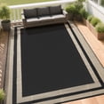 thumbnail image 5 of Outdoor Plastic Waterproof Rug 8'x 10' for Patio, Porch, Deck, Backyard, Balcony, Reversible, 5 of 6