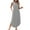 Gray, variant on ameIAEA Summer Dresses for Women Sleeveless V Neck Casual Maxi Sundresses with Pockets