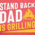thumbnail image 3 of CafePress - Stand Back Dad Is Grilling Men's Deluxe T Shirt - Mens Tri-blend T-Shirt, 3 of 4