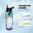 thumbnail image 2 of One Gallon Water Bottle Insulated, Triple Walled Vacuum Stainless Steel ), Leak Proof & Non-BPA, Large Water Flask Jug with Paracord Handle & Straw Spout Lids, 2 of 6