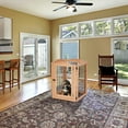 thumbnail image 3 of Arf Pets Freestanding 4-Panel Wooden Dog Gate - Support & Barrier, 3 of 9