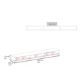 thumbnail image 2 of Luft 71" Wide 3-Shelves Floating TV Stand,Wall Mounted, Media Console Entertainment Center with cable management, for Living Room, Bedroom Natural Oak, 2 of 5