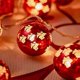 thumbnail image 3 of Bolas de Navidad con luces LED, cadena colgante para árbol de Navidad, luces LED redondas con forma de estrella, decoraciones navideñas para fiesta de Año Nuevo 2025, 3 of 5