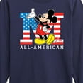 thumbnail image 3 of Disney - Americana - Mickey Flag All American - Toddler And Youth Long Sleeve Graphic T-Shirt, 3 of 5